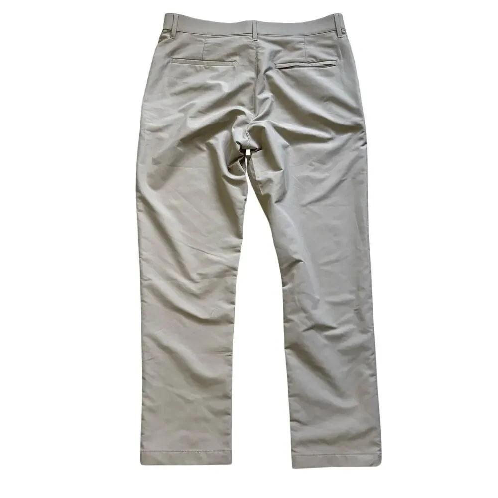 LOT OF 2 - Banana Republic Men’s Performance Pants Black Beige Polyester 32x30